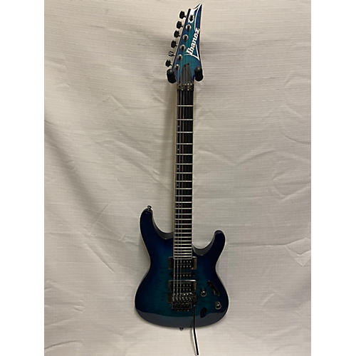 Ibanez Used Ibanez S670QM S SERIES OCEAN BLUE BURST PRETTY LAKE Solid Body Electric Guitar OCEAN BLUE BURST PRETTY LAKE