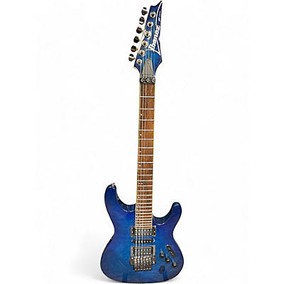 Ibanez Used Ibanez S670QM SAPPHIRE BLUE Solid Body Electric Guitar