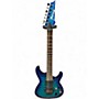 Used Ibanez S670QM Sapphire Blue Trans Solid Body Electric Guitar Sapphire Blue Trans