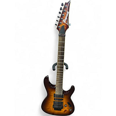 Used Ibanez S670qm Dragon eye Butst Solid Body Electric Guitar