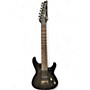 Used Ibanez S7521QM Trans Black Solid Body Electric Guitar Trans Black