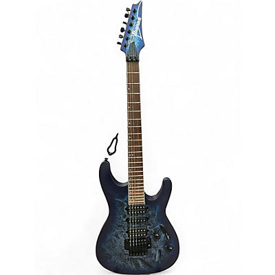Used Ibanez S770P S Series Cosmic Blue Frozen Matte Solid Body Electric Guitar