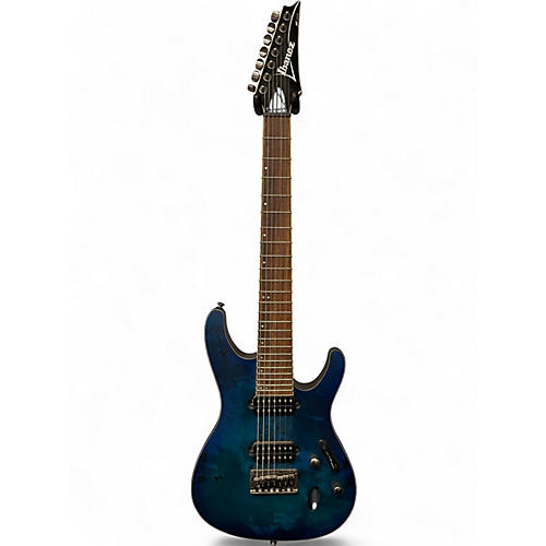 Used Ibanez S771PB Blue Solid Body Electric Guitar Blue
