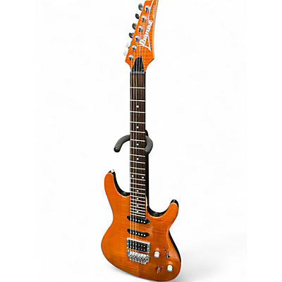 Used Ibanez SA Series Orange Solid Body Electric Guitar