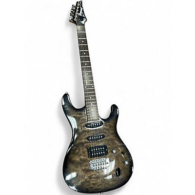Used Ibanez SA160QM Trans Gray Solid Body Electric Guitar