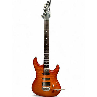 Used Ibanez SA260FM SA Series Amber Solid Body Electric Guitar