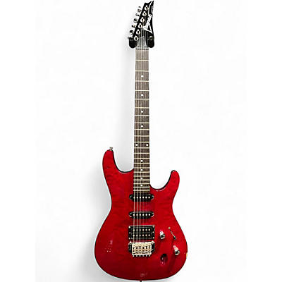 Used Ibanez SA260FM SA Series Trans Crimson Red Solid Body Electric Guitar