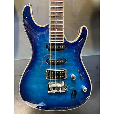 Ibanez Used Ibanez SA360NQM Blue Sapphire Solid Body Electric Guitar