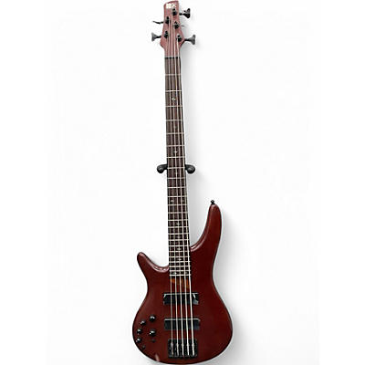 Used Ibanez SDGR 505 Brown Mahogany Electric Bass Guitar