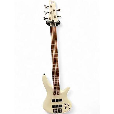 Used Ibanez SDGR Alpine White Electric Bass Guitar