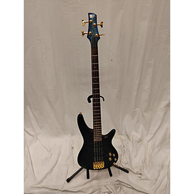 Ibanez Used Ibanez SDGR SR300EDX Black Ice Frozen Matte Electric Bass Guitar