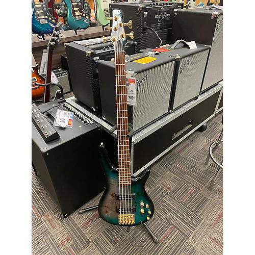 Ibanez Used Ibanez SH405EPBDX Tropical Seafloor Burst Electric Bass Guitar Tropical Seafloor Burst