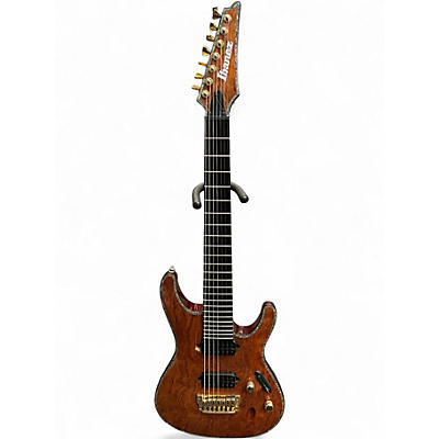 Used Ibanez SIX27FDBG Iron Label 7 String Natural Solid Body Electric Guitar