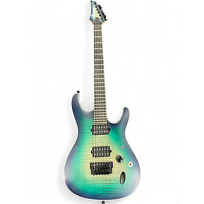 Used Ibanez SIX6FDFM Green Solid Body Electric Guitar