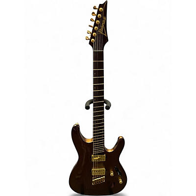 Used Ibanez SML721 Purple Solid Body Electric Guitar