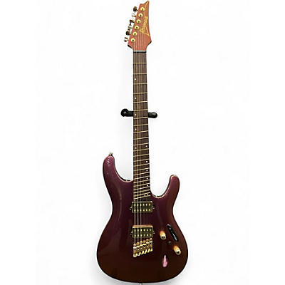 Used Ibanez SML721 S Axe Design Lab Multi-Scale Rose Gold Chameleon Solid Body Electric Guitar