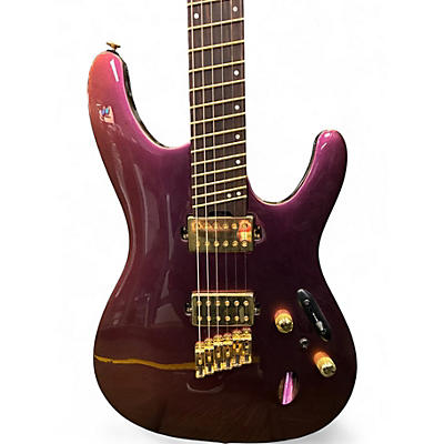 Used Ibanez SML721 S Axe Design Lab Rose Gold Chameleon Solid Body Electric Guitar