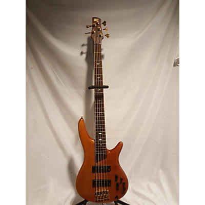 Ibanez Used Ibanez SR1205E 5 String Natural Electric Bass Guitar