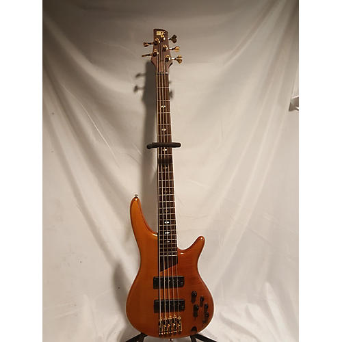 Ibanez Used Ibanez SR1205E 5 String Natural Electric Bass Guitar Natural