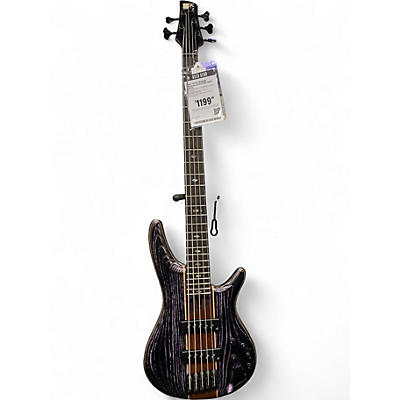 Used Ibanez SR1305SB Trans Black Electric Bass Guitar