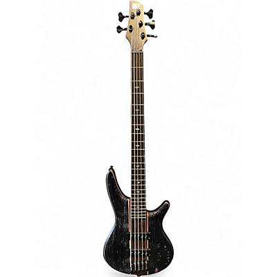 Used Ibanez SR1305SB Trans Black Electric Bass Guitar