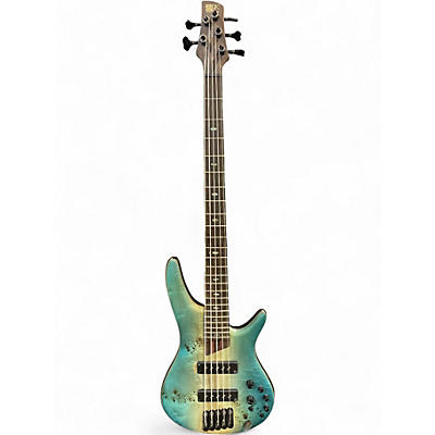 Used Ibanez SR1605B CARIBBEAN SHORELINE Electric Bass Guitar