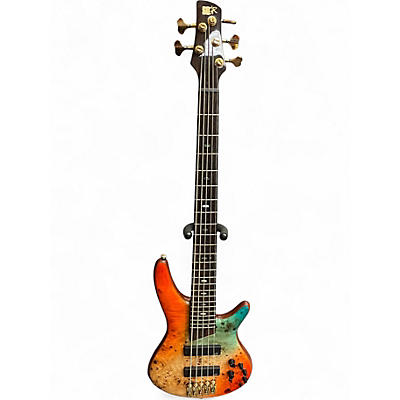Used Ibanez SR1605DW 5 String Autumn Sunset Sky Electric Bass Guitar