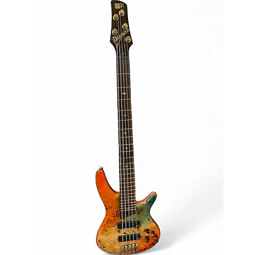 Used Ibanez SR1605E 5 String autumn Sunset Electric Bass Guitar autumn Sunset