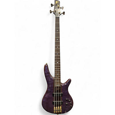 Used Ibanez SR2400 Amethyst Purple Low Gloss Electric Bass Guitar