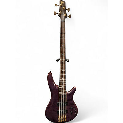 Used Ibanez SR2400 Premium Purple Electric Bass Guitar