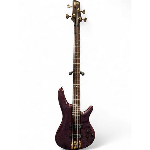 Used Ibanez SR2400 Premium Purple Electric Bass Guitar Purple