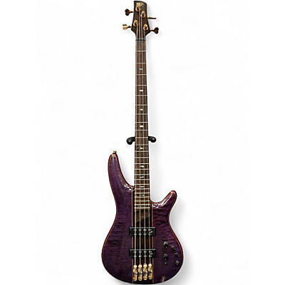 Used Ibanez SR2400 Purple Electric Bass Guitar