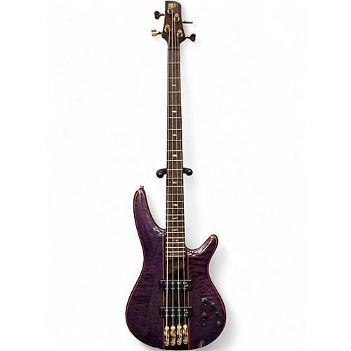 Used Ibanez SR2400 Purple Electric Bass Guitar Purple