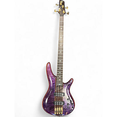 Used Ibanez SR2400 Purple Electric Bass Guitar