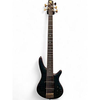 Used Ibanez SR2405W CARRIBEAN GREEN Electric Bass Guitar