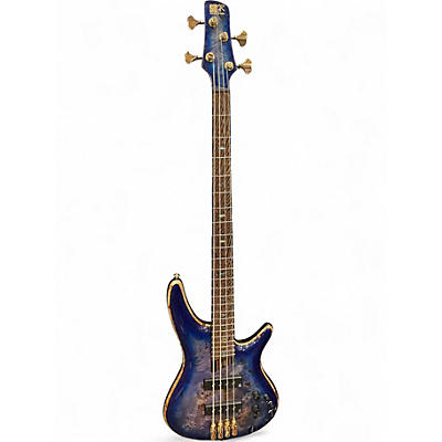 Used Ibanez SR2600 Blue Electric Bass Guitar