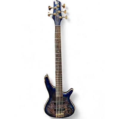 Used Ibanez SR2605 Cerulean Blue Electric Bass Guitar