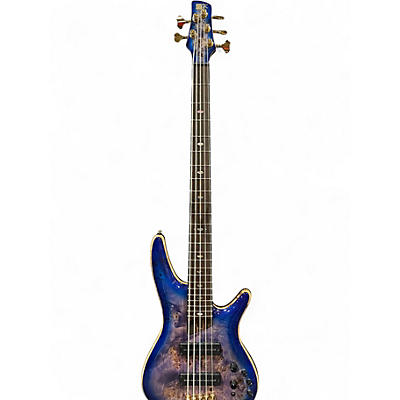 Used Ibanez SR2605 blue purple burst Electric Bass Guitar