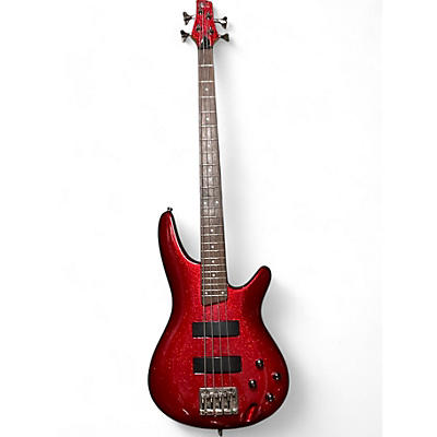 Used Ibanez SR300 Candy Apple Red Electric Bass Guitar