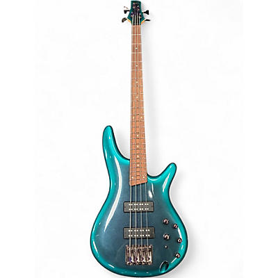 Used Ibanez SR300 Cerulean Aura Burst Electric Bass Guitar
