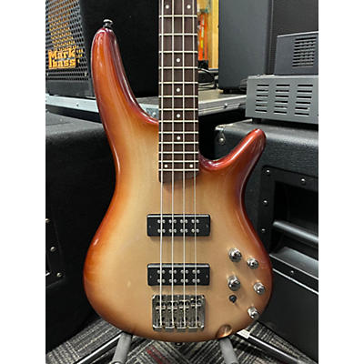 Ibanez Used Ibanez SR300 Charred Champagne Burst Electric Bass Guitar