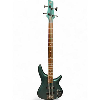 Used Ibanez SR300 Emerald Green Electric Bass Guitar