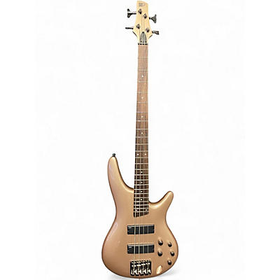 Used Ibanez SR300 Gold Electric Bass Guitar