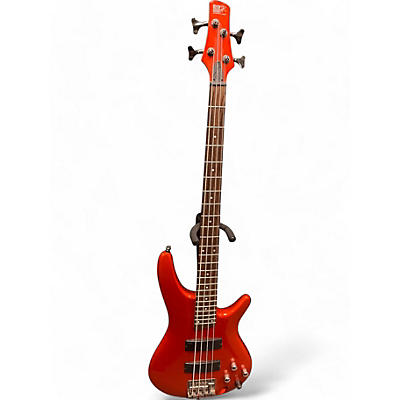 Used Ibanez SR300 Metallic Orange Electric Bass Guitar