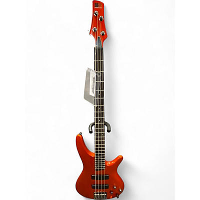 Used Ibanez SR300 Metallic Orange Electric Bass Guitar