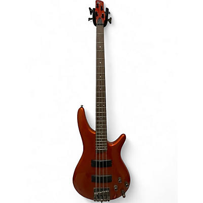 Used Ibanez SR300 Metallic Orange Electric Bass Guitar