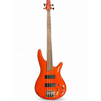 Used Ibanez SR300 Orange Electric Bass Guitar