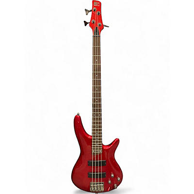 Used Ibanez SR300 red sparkle Electric Bass Guitar