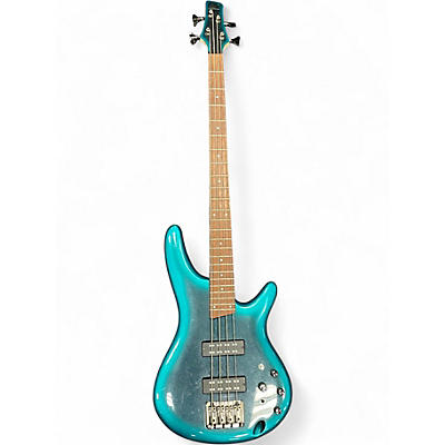 Used Ibanez SR300E Ocean Blue Burst Electric Bass Guitar