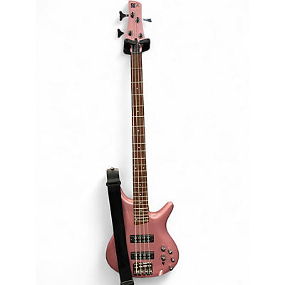 Used Ibanez SR300E Pink Gold Metallic Electric Bass Guitar